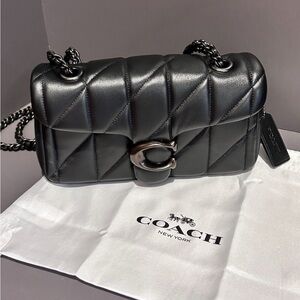Coach Black Quilted Shoulder Bag